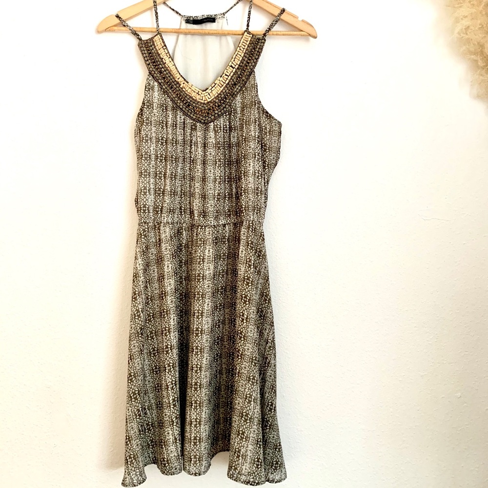 Maurices Green beaded dress